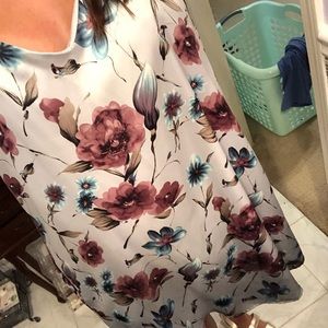 Light blue silk dress